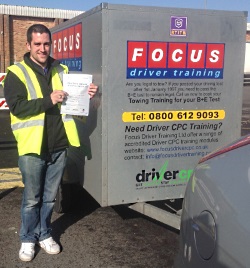 Nick Evans Passed B+E Test on 02nd March 2015